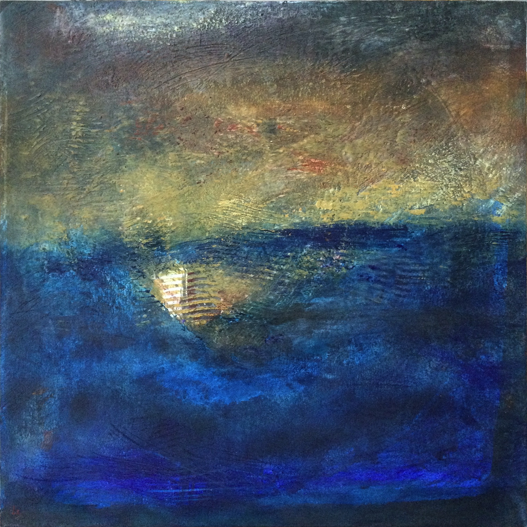 Encaustic painting, L. Schmidt